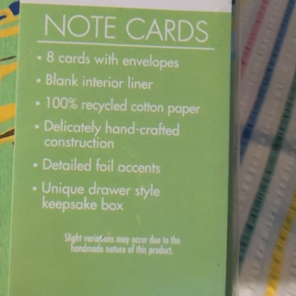 EttaVee Glisten Artisan by Lang‎ Note Card Set NIP Art